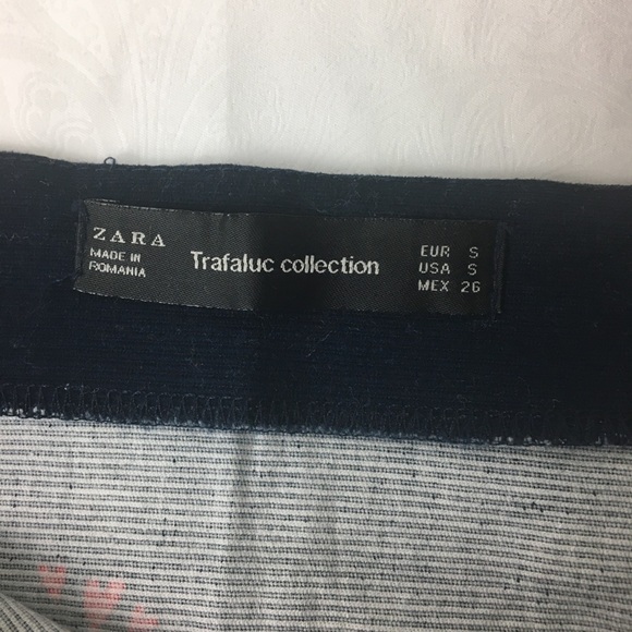 Zara Trafaluc Asymmetrical Mini Valentine’s Skirt Blue/Small - Picture 7 of 12